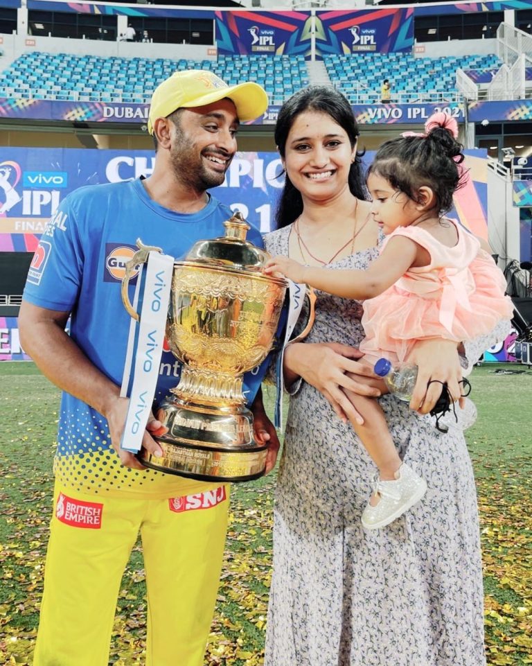 Ambati Rayudu with his wife